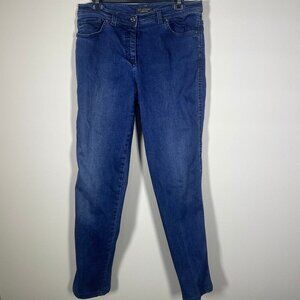 St John Caviar Women's Medium Wash Straight Leg Denim Jeans 12!